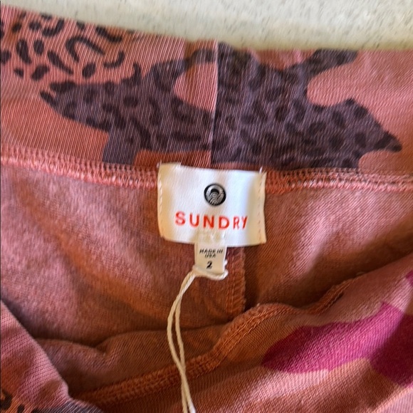 Sundry Brown and Pink Camouflage joggers - Picture 2 of 5